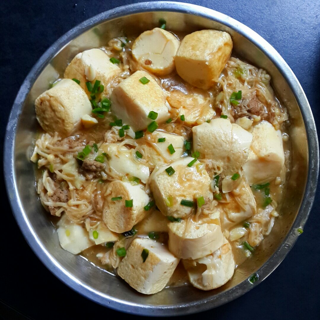 超级下饭菜--金针菇日本豆腐