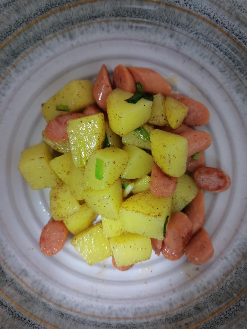 白胡椒煎土豆块的做法
