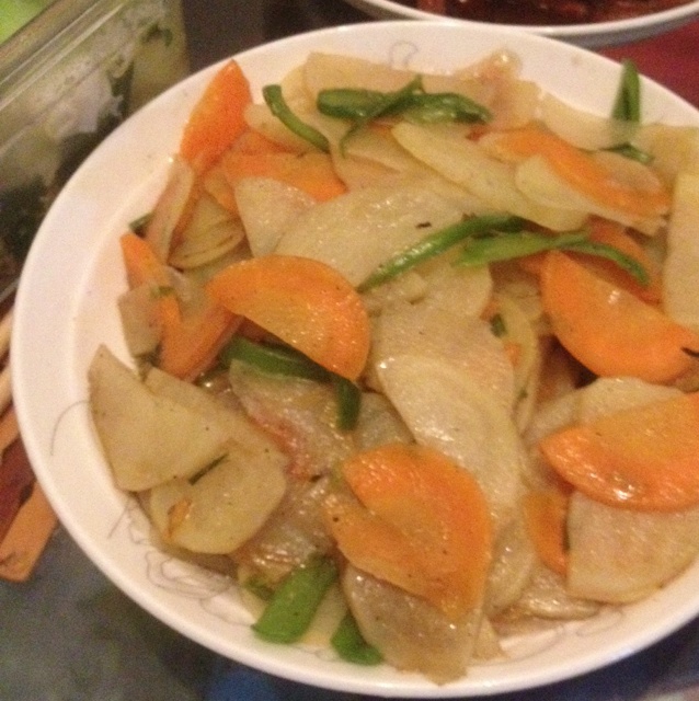 青椒胡萝卜土豆片
