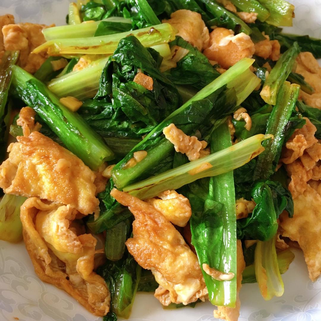 油麦菜炒蛋