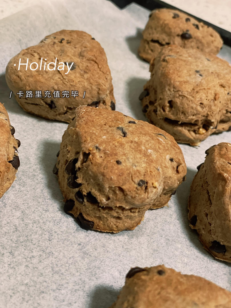 『浓郁摩卡风味』10分钟咖啡巧克力奶油司康松饼