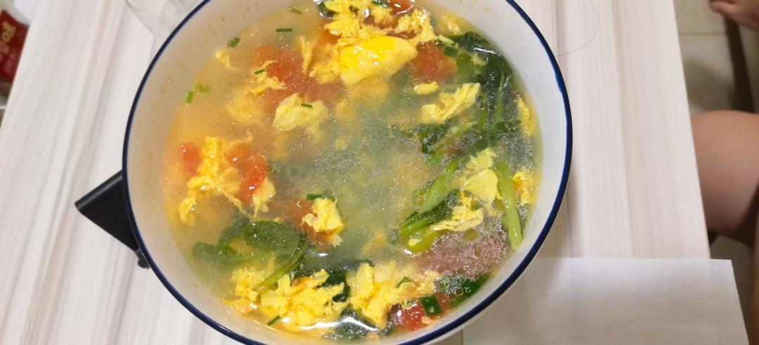 鸡毛菜蛋汤