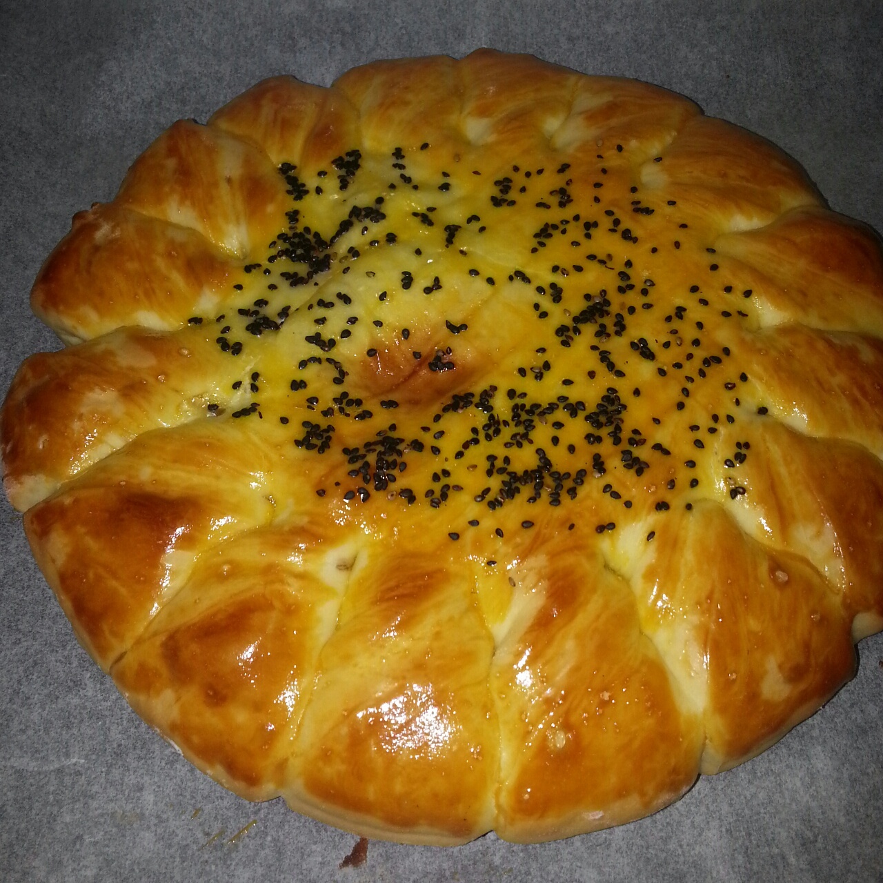 向日葵豆沙面包