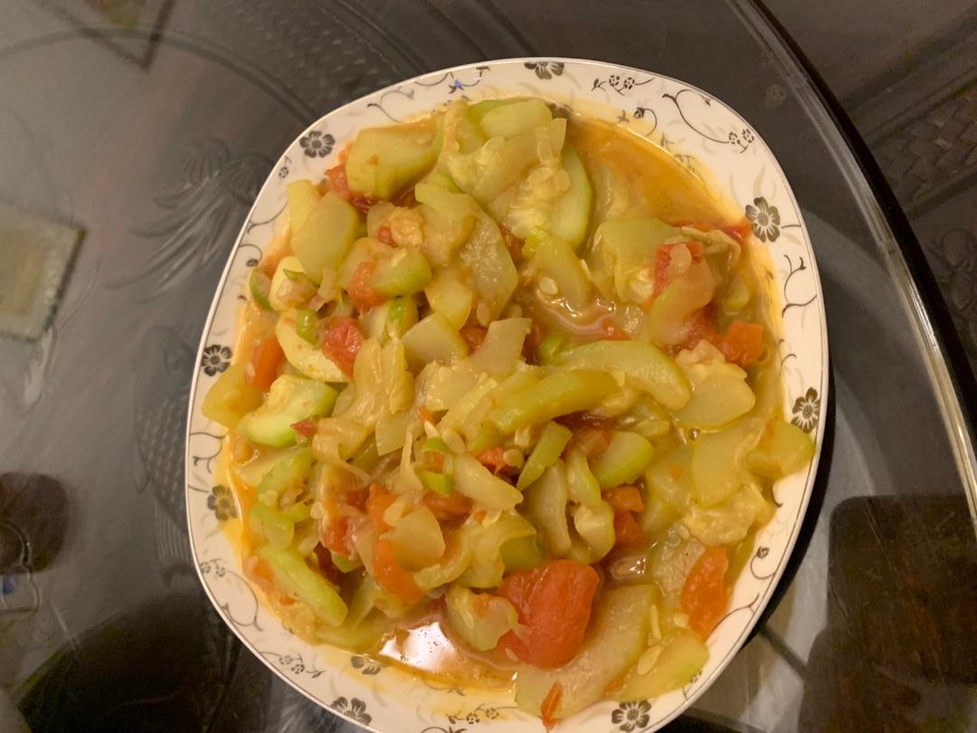 西葫芦炒番茄