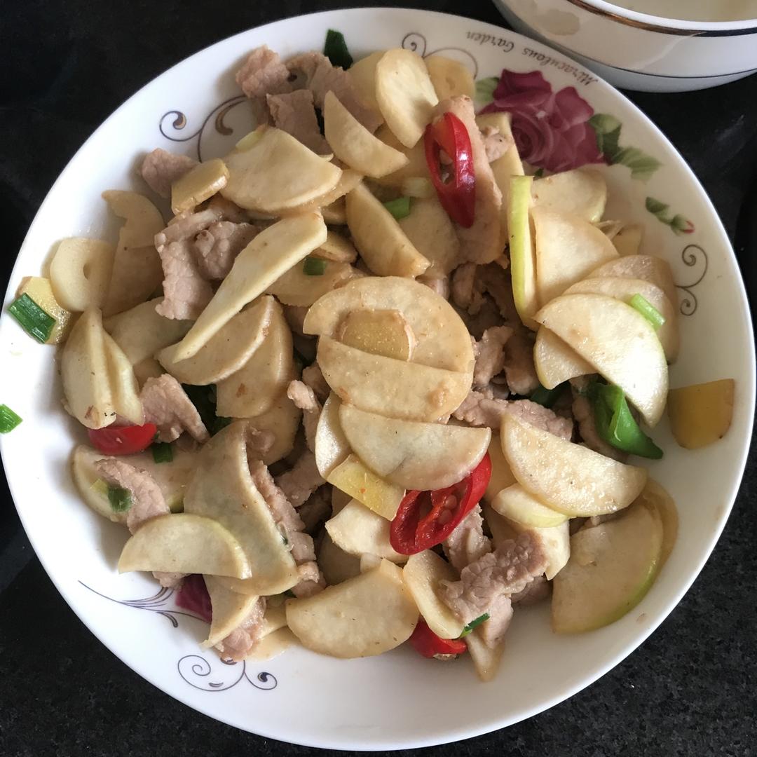 家常茭瓜炒肉片