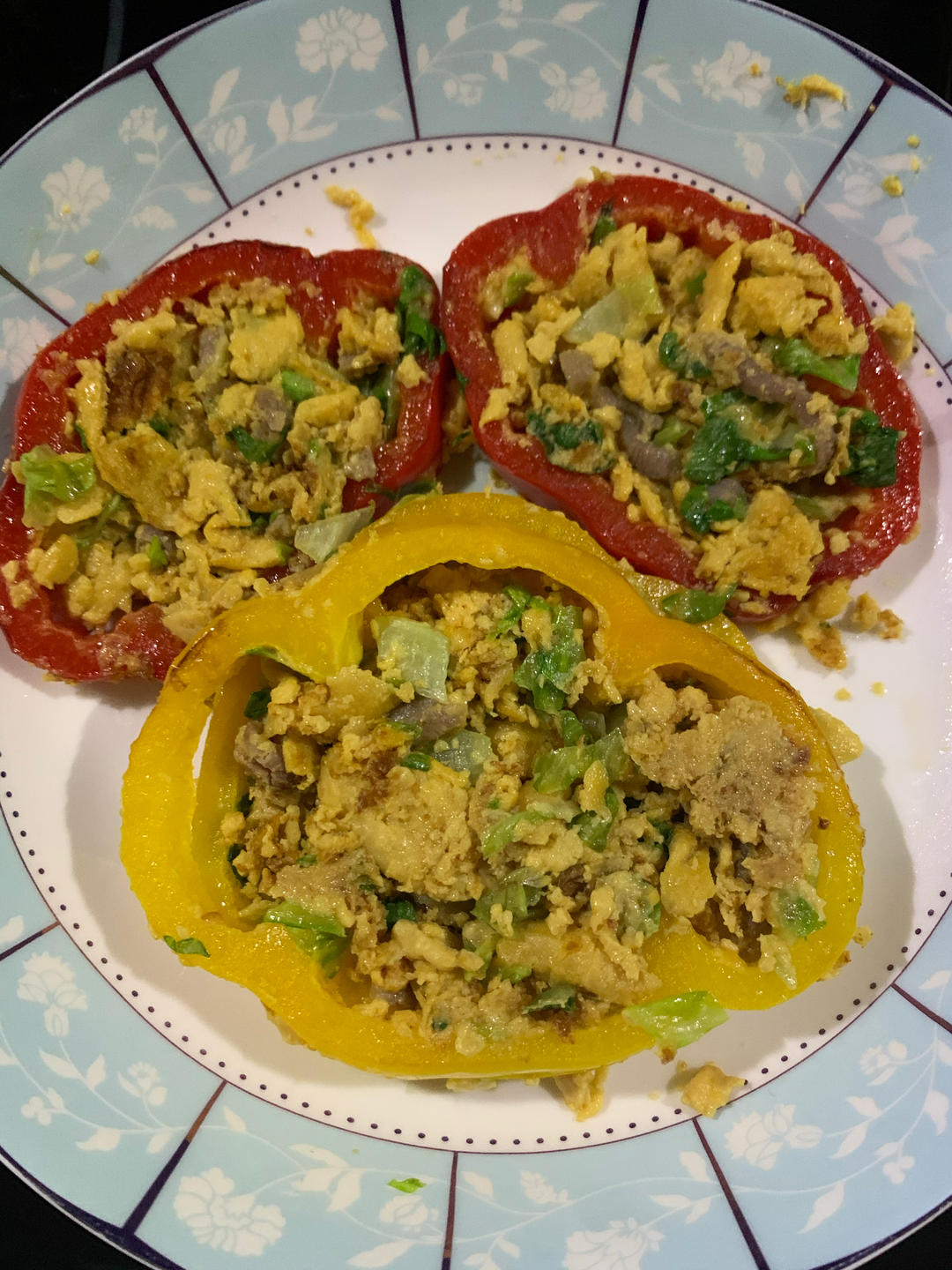 彩椒灌饼