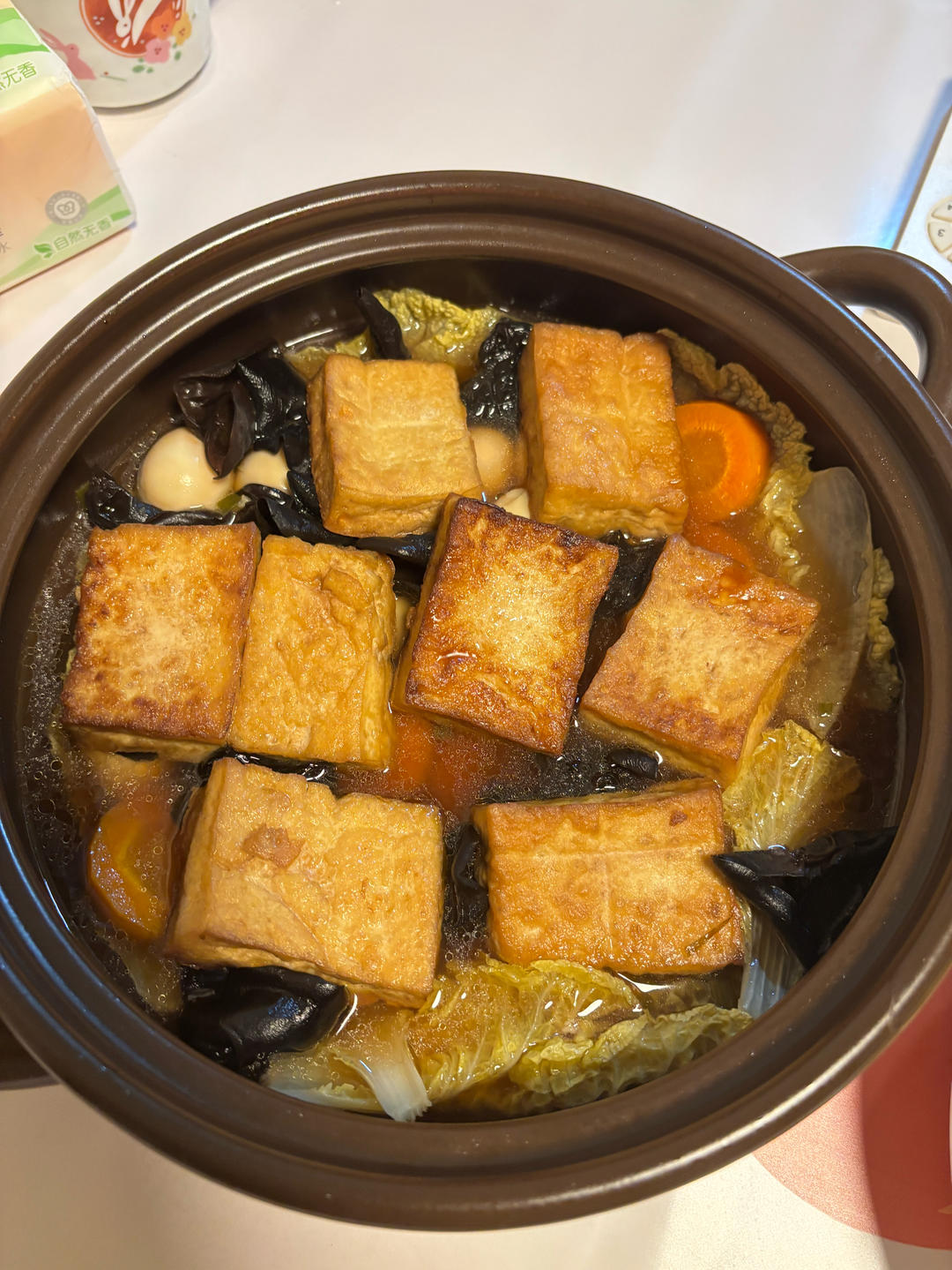 白菜豆腐煲