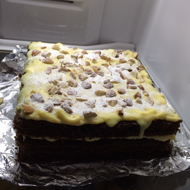 乳酪巧克力方形蛋糕