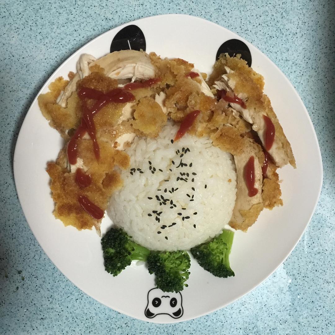 【脆皮鸡饭】