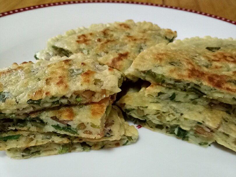 马齿菜鸡蛋煎饼