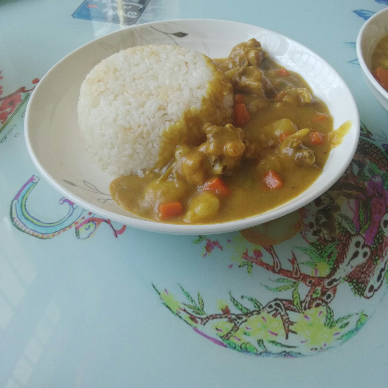 咖喱鸡块饭