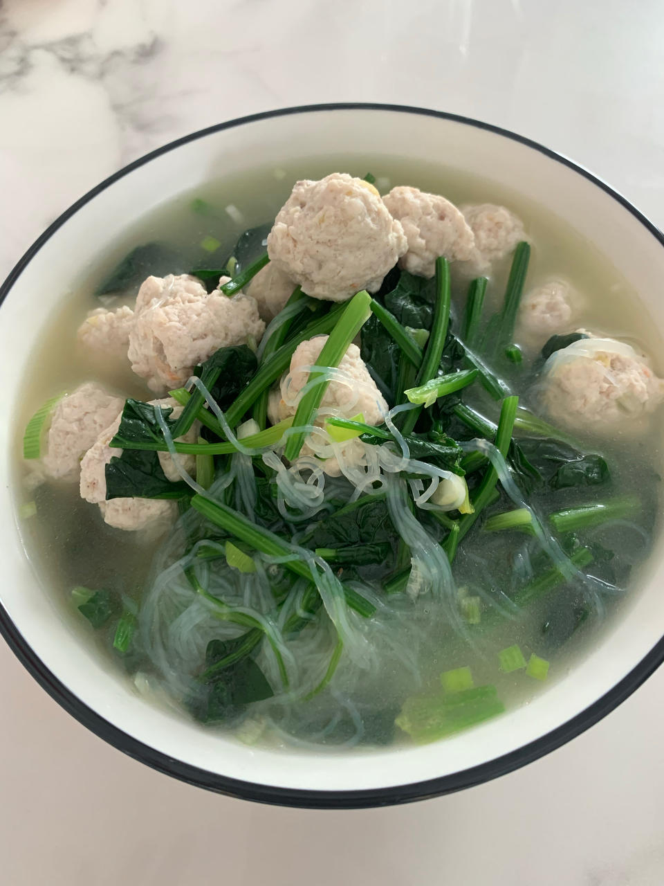 私房生汆丸子汤
