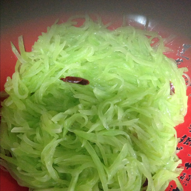 清炒莴笋丝