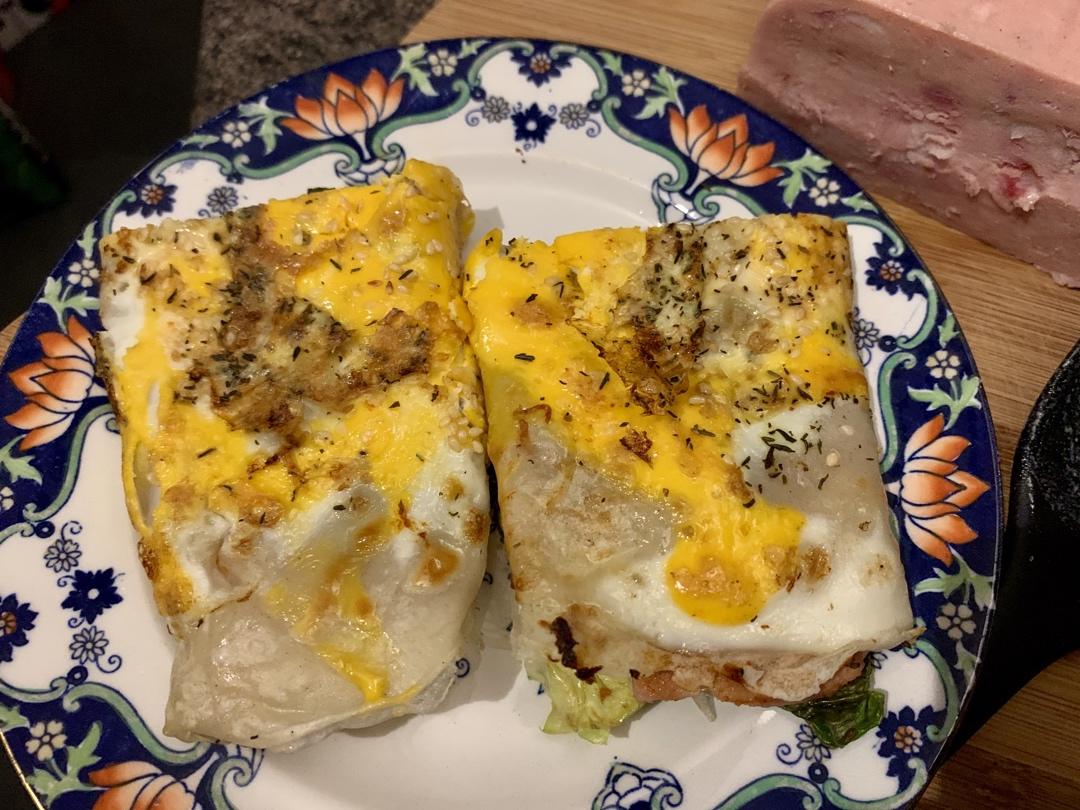 秒杀早餐摊不破皮大煎饼，步骤超详细