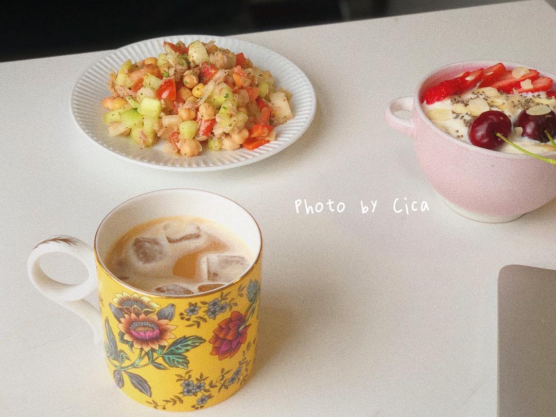 纯素·鹰嘴豆杂蔬冷拌的做法