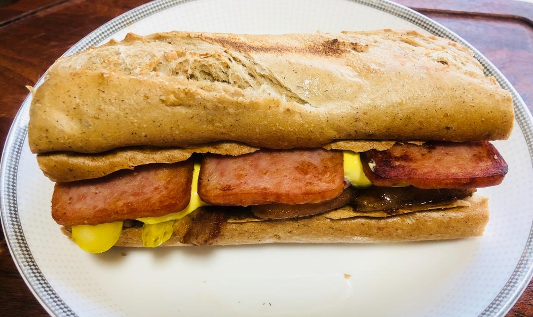 香煎午餐肉法棍三明治【食材包操作说明】