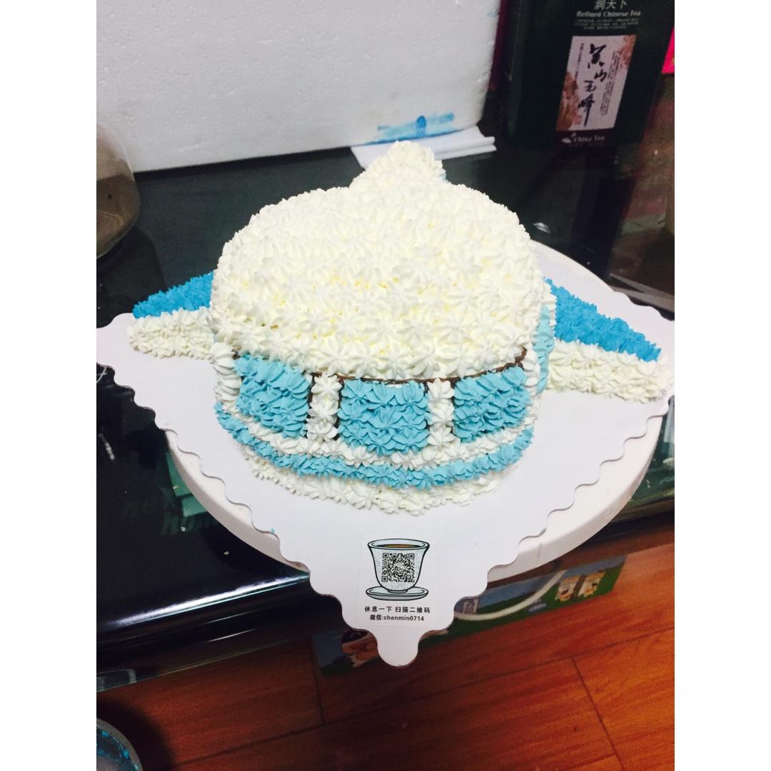 立体小飞机奶油蛋糕