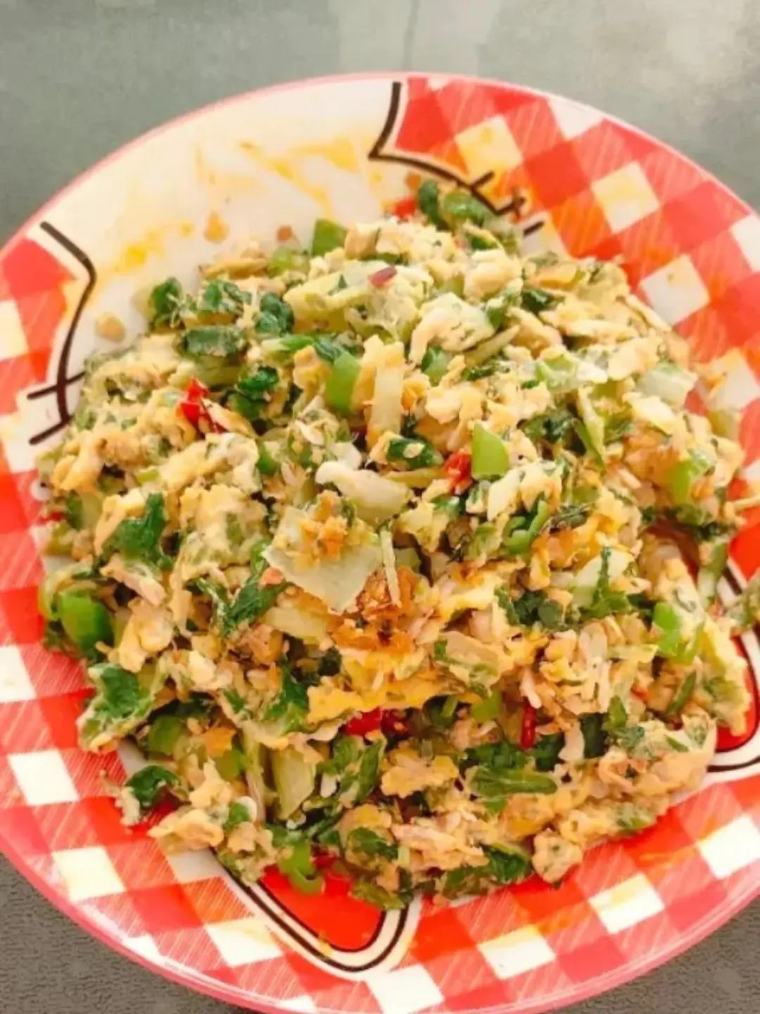 小白菜炒鸡蛋