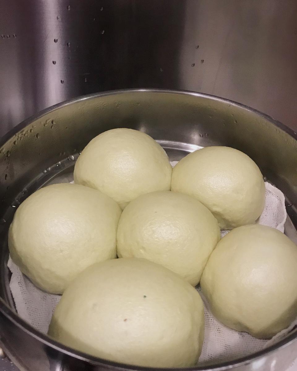 超级松软的抹茶馒头 好吃的要飞起来了