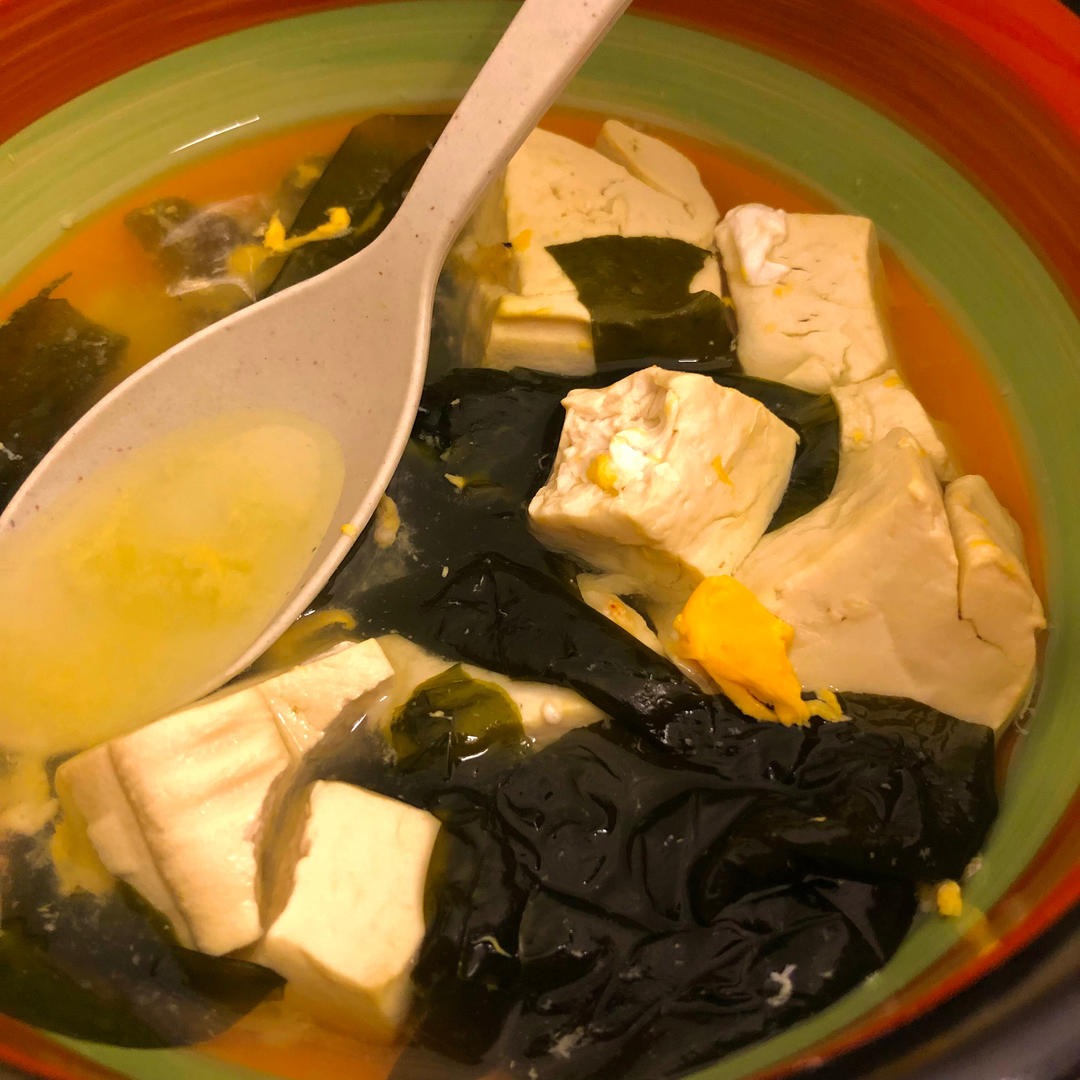 孩子增高汤 | 虾仁豆腐裙带菜汤