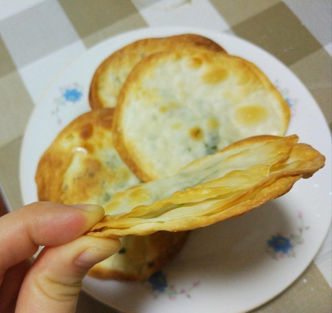 葱油饼（饺子皮版）