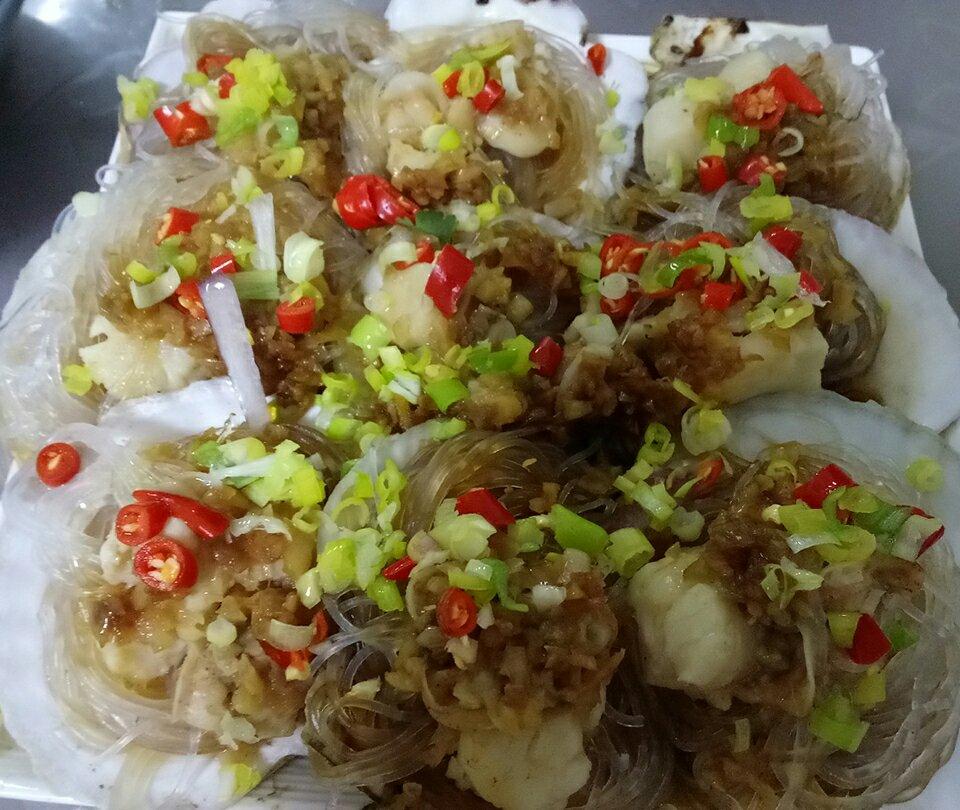 蒜蓉粉丝蒸扇贝