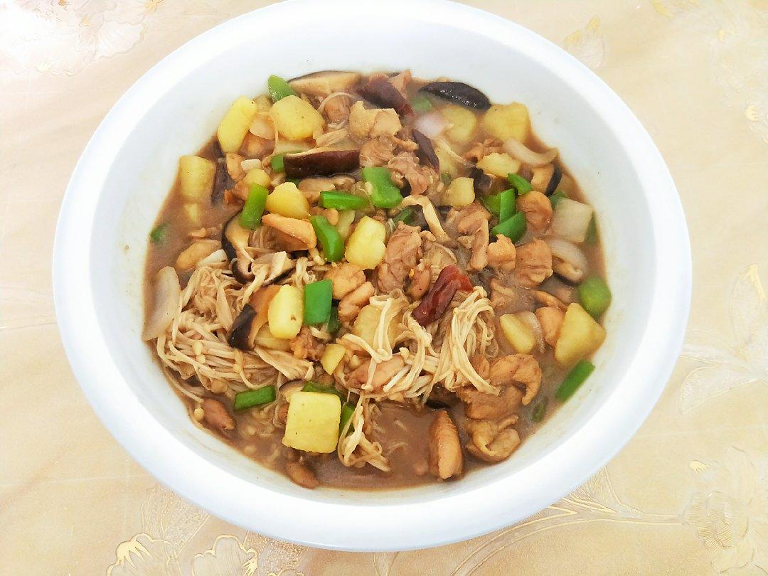 “独家”超级好吃😘一个人的饭食🥳“土豆黄焖鸡➕白米饭🍚”