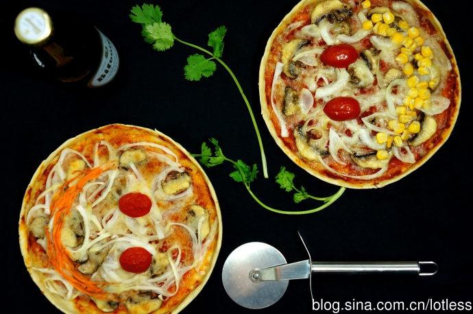 笑脸披萨（从皮开始）——番茄蘑菇芝士Pizza的做法