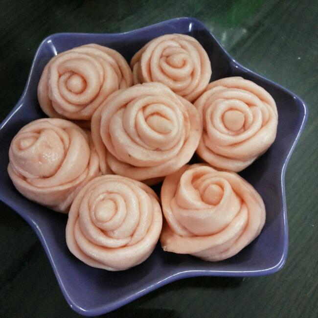 玫瑰花卷的做法