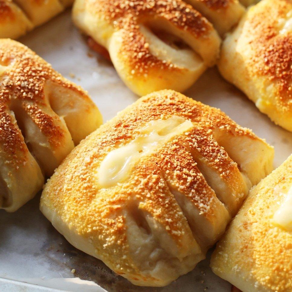 直接法万能面团－培根芝士包