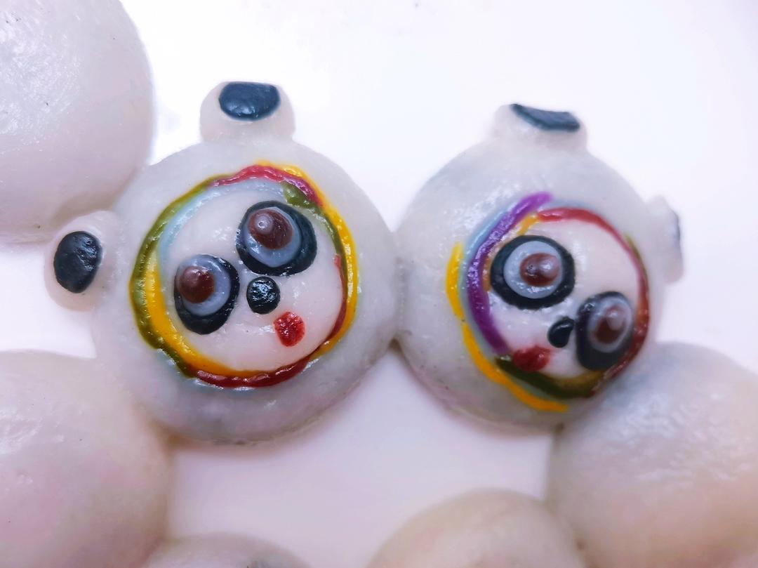【冰墩墩汤圆糖葫芦 】抢不到冰墩墩？那就做一个吧，豆沙冰墩墩汤圆 元宵糖葫芦