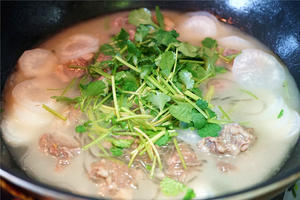 暖身又暖胃的羊肉萝卜粉丝汤的做法 步骤9