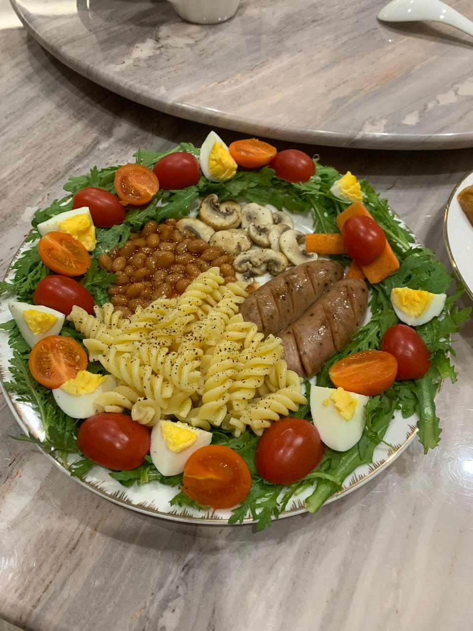 圣诞创意蔬菜花环沙拉🍎低脂低卡健康💯