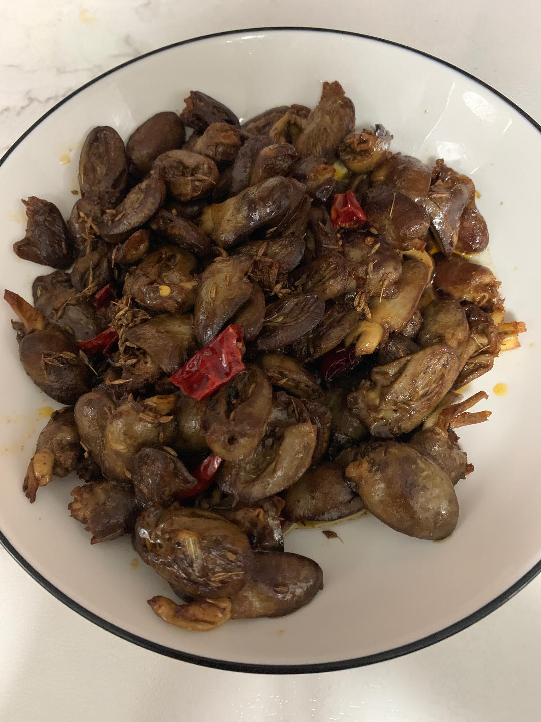 ❤️香辣孜然鸡心❤️  解馋必做