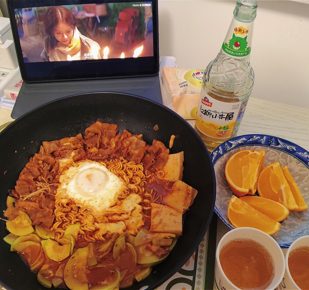 一人食简易版韩式部队火锅