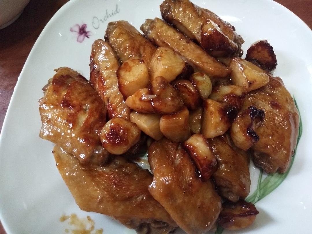 蒜香蚝油鸡翅中