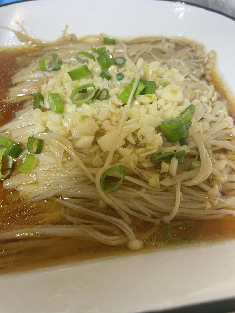 蒜蓉蒸金针菇