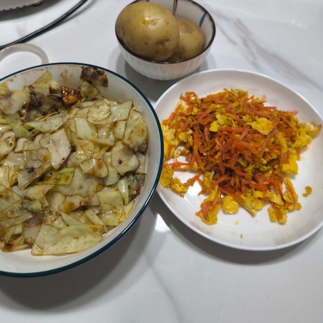 胡萝卜丝炒鸡蛋