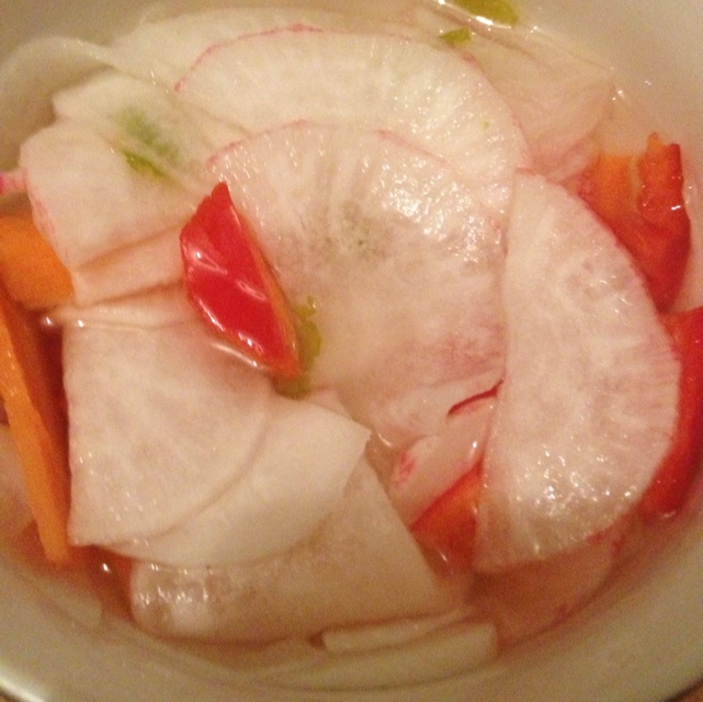 日式柠香腌萝卜