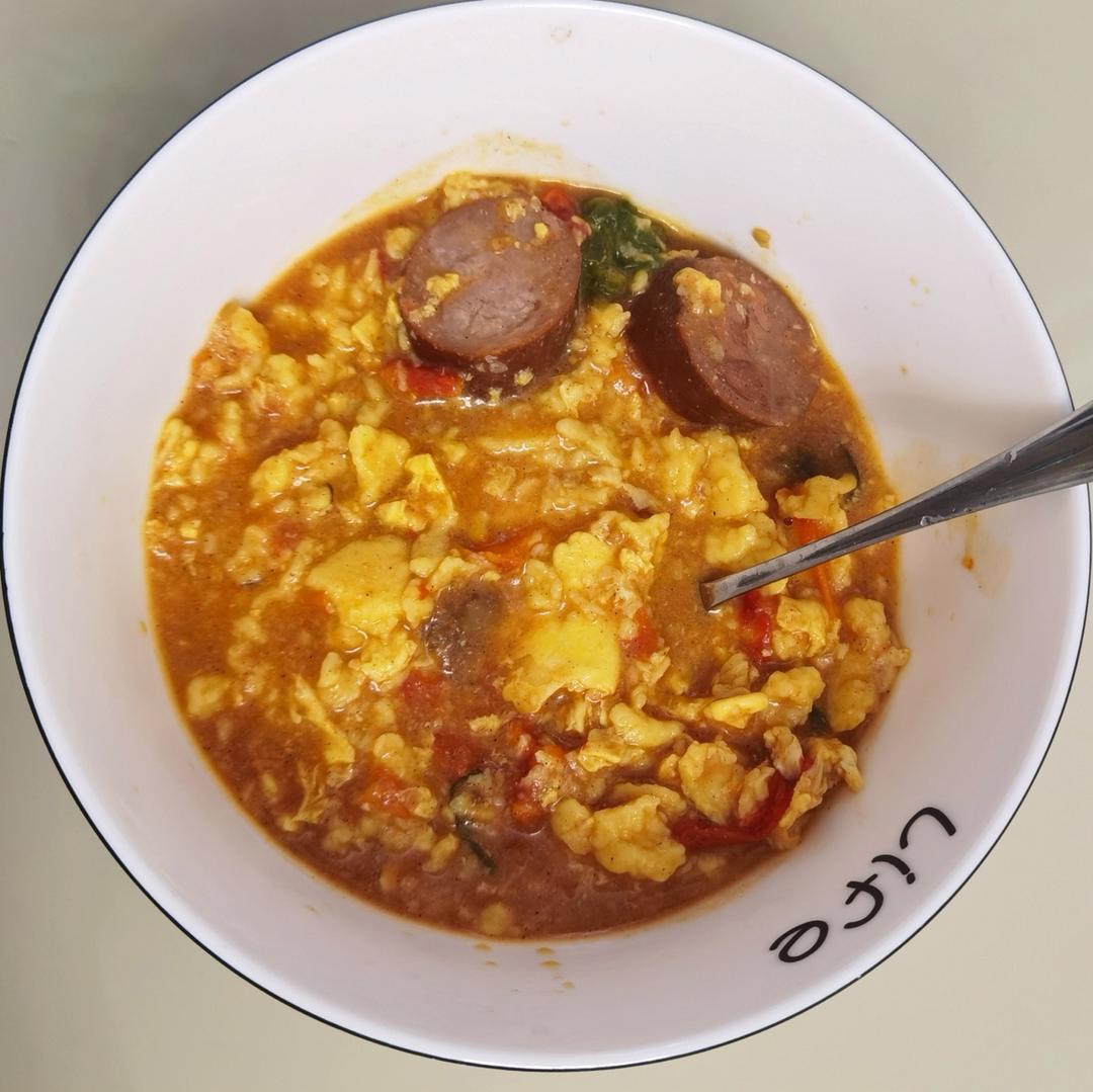 西红柿鸡蛋疙瘩汤