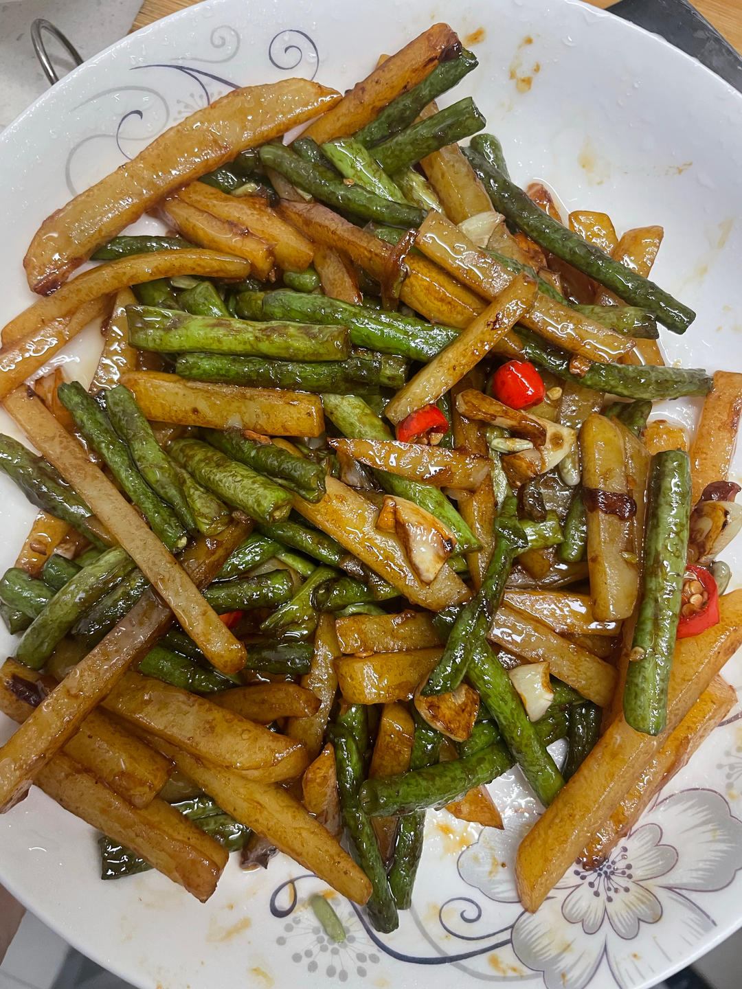 干煸豆角土豆