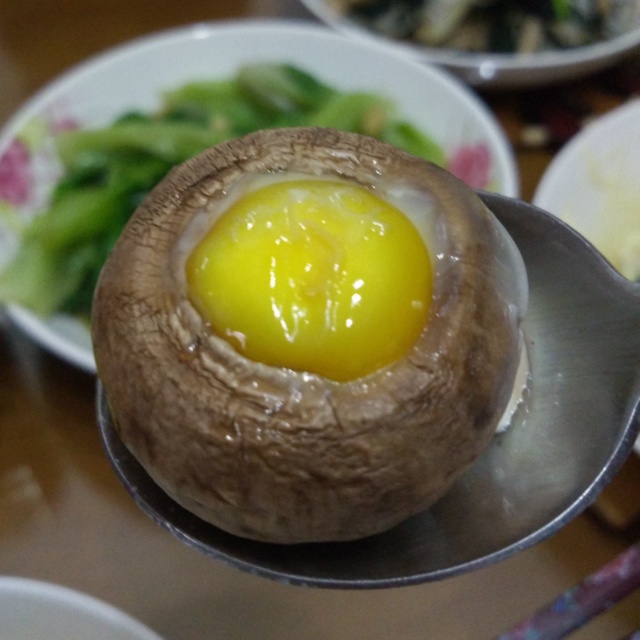 烤蘑菇鹌鹑蛋