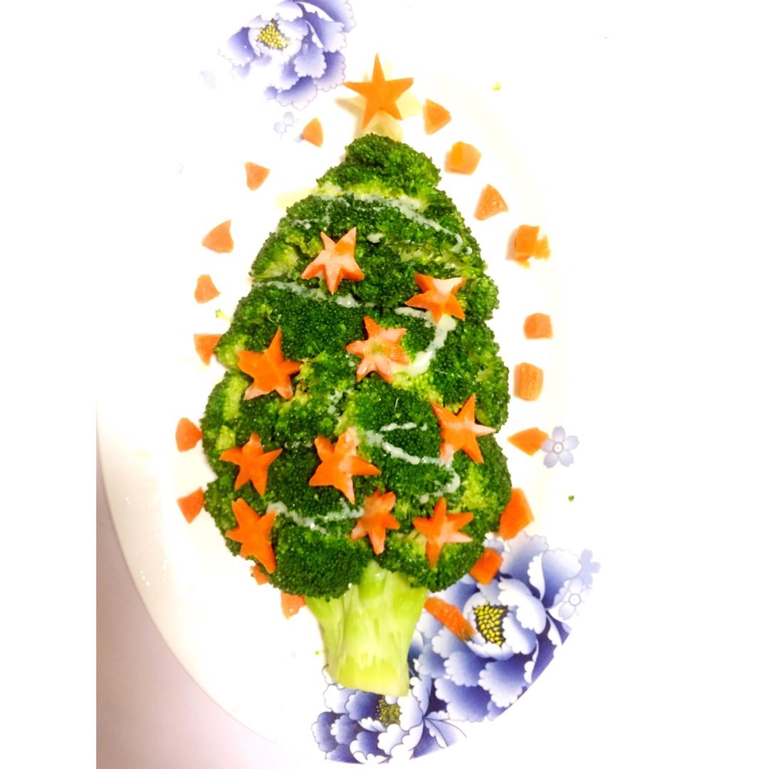 心香一瓣_echo做的西兰花圣诞树