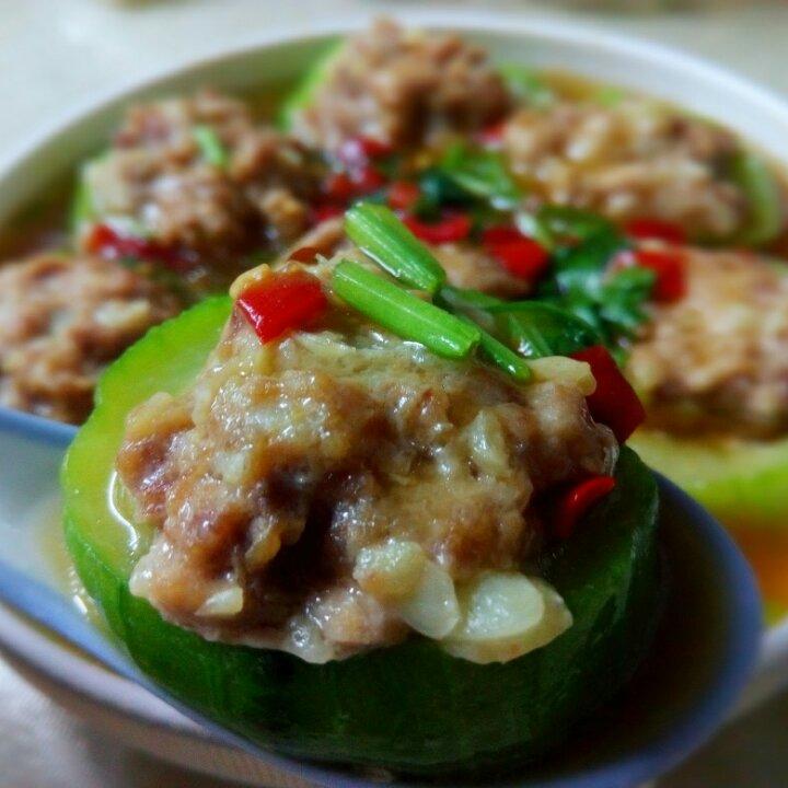 丝瓜酿肉丸