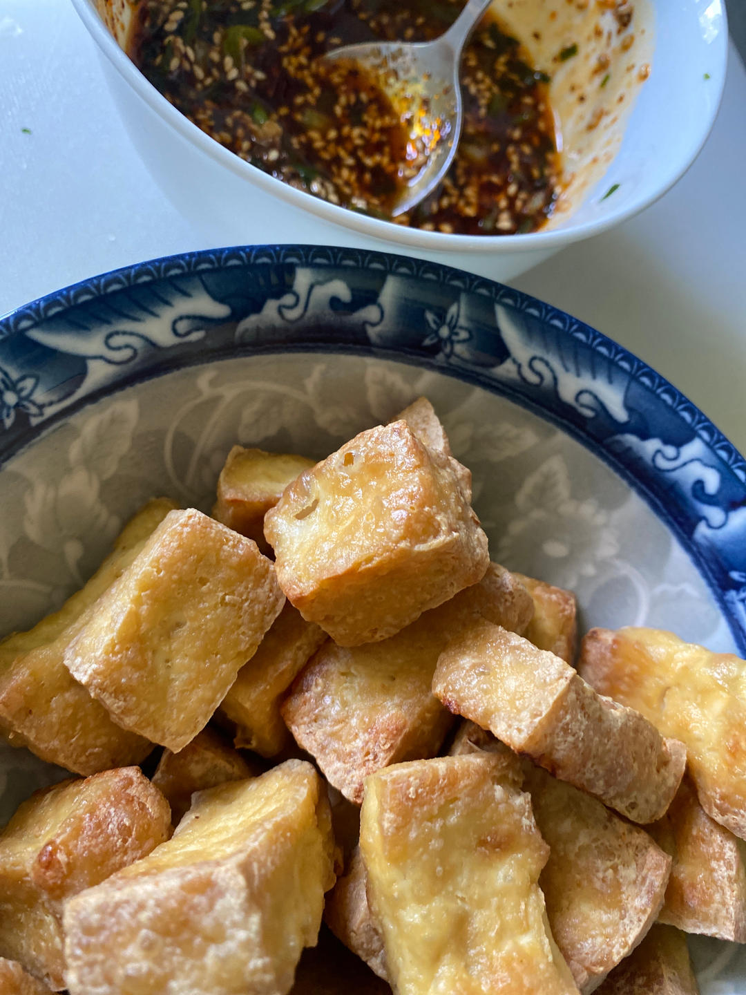 空气炸锅炸豆腐