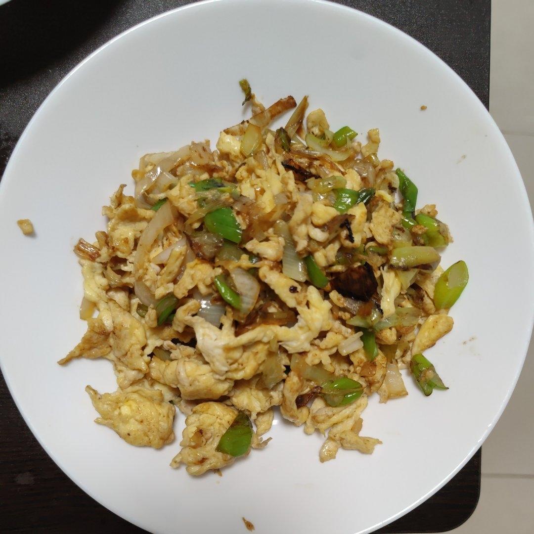 东北的大葱炒蛋