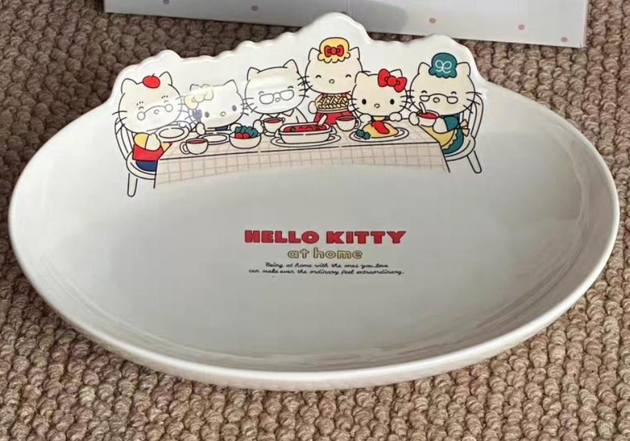 1 Kitty松饼凯蒂猫造型创意美食盘子餐具