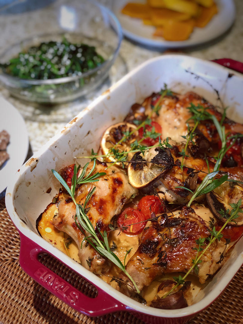 【百里香烤鸡腿】这是什么神仙配色，家庭聚会惊艳四座