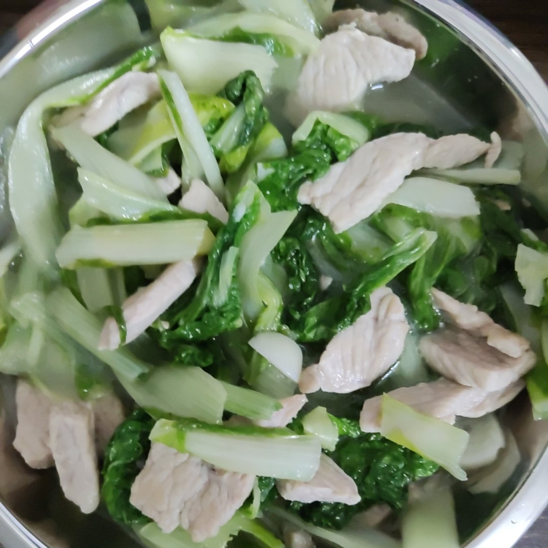小白菜炒肉