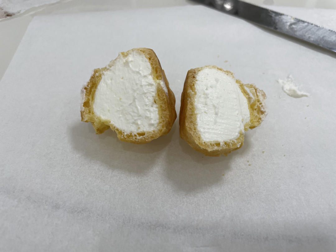 简单易成功的奶油小泡芙做法